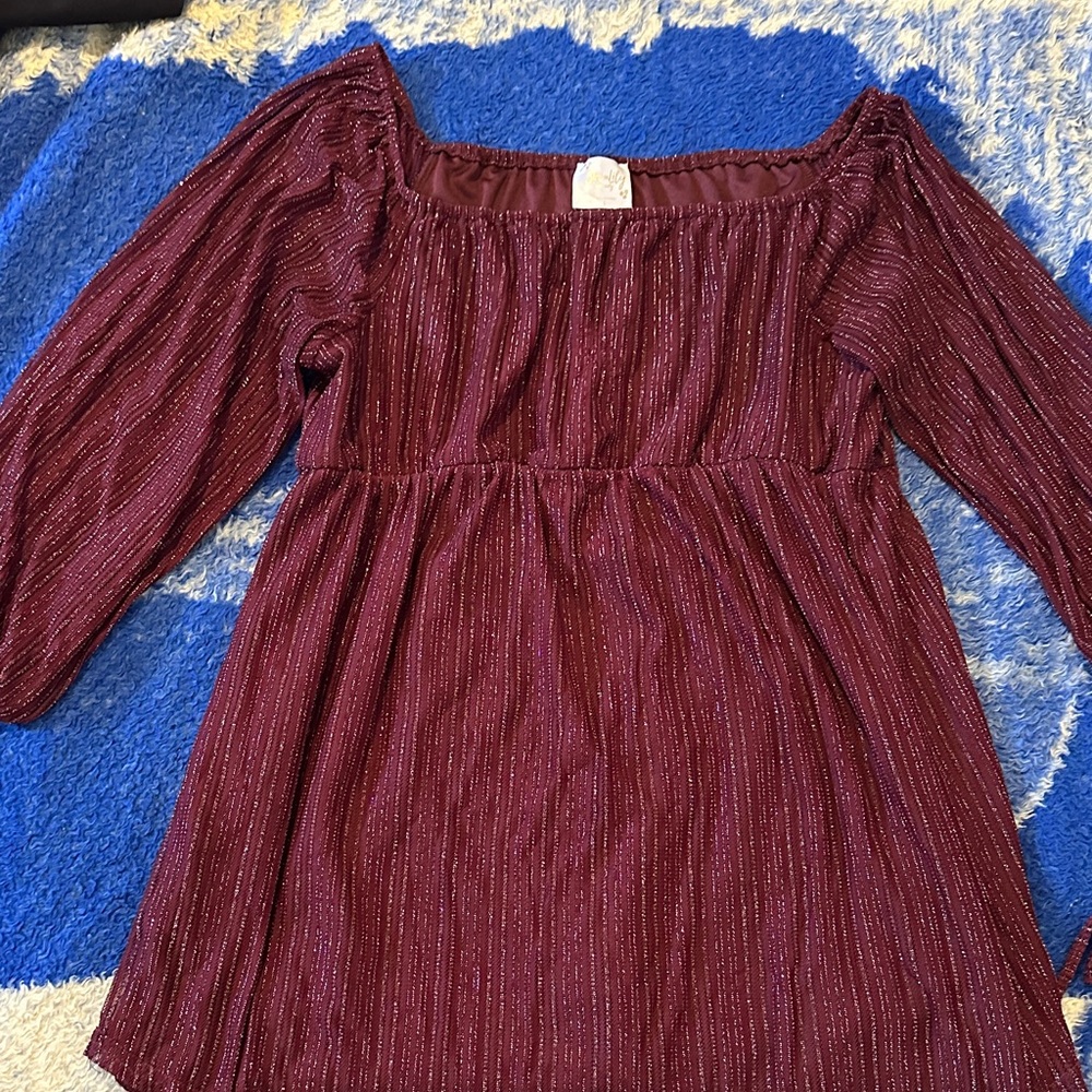 Siren Lily Burgundy Mini Dress